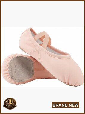 Girls Ballet Slippers Split Sole Dance Shoes Comfortable Stretch